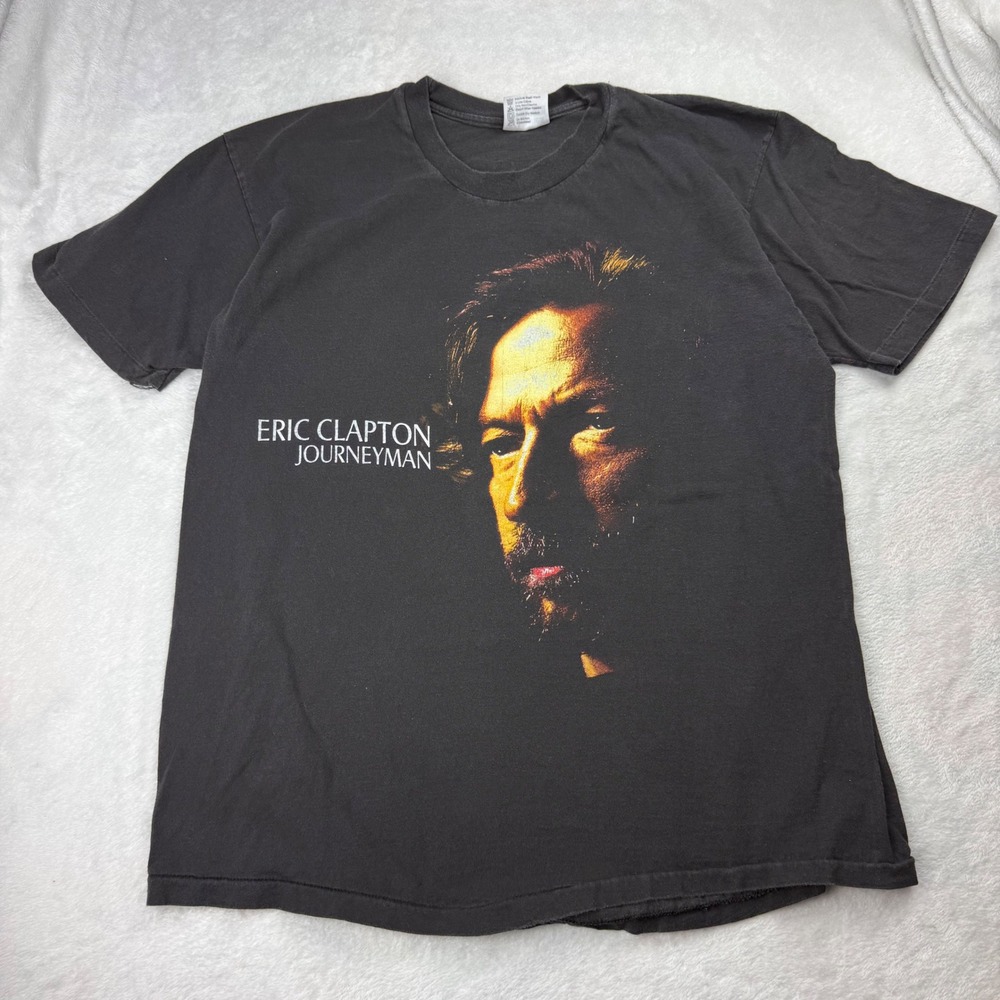 Vtg 1990 Eric Clapton Journeyman World Tour Shirt XL (Fit Med) USA Single Stitch